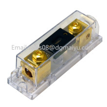 0/2/4 Gauge Ga Anl Fuse Holder + Anl Fuses Holder Distribution Inline 0 4 8 Ga Gold Plated